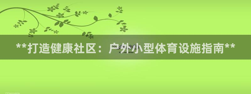 意昂3娱乐网站：**打造健康社区：户外小型体育设施指