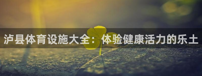 意昂3官网：泸县体育设施大全：体验健康活力的乐土