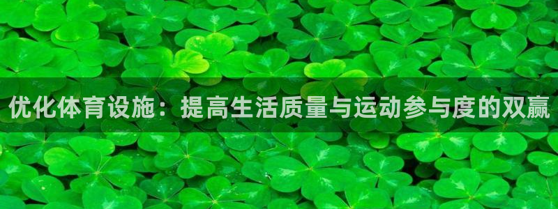 海南意昂体育3：优化体育设施：提高生活质量与运动参与度的双赢